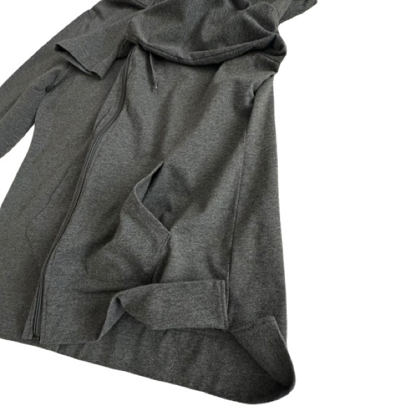 Athletic Works Girl's L (12-14) Gray Zip-Up Sporty Athletic Long Sleeves Hoodie - Picture 8 of 16